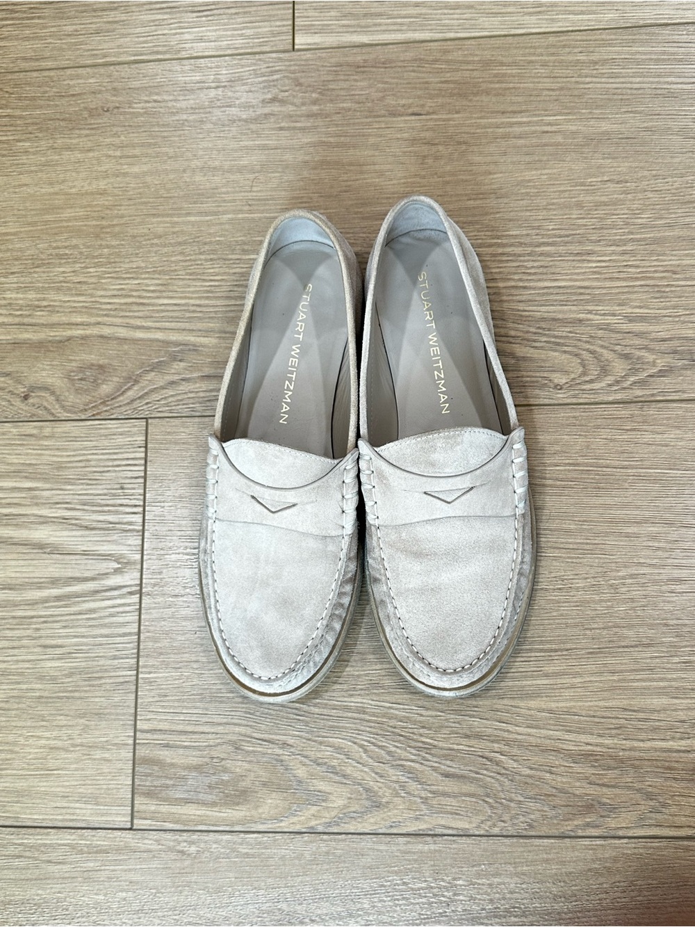 Stuart Weitzman Women's Tan Suede Loafers 8.5 - Picture 4 of 5